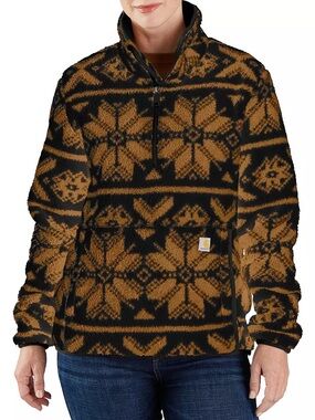 Women’s Carhartt Sherpa Quarter Zip Pullover - Size L